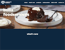 Tablet Screenshot of bullafoodservice.com.au